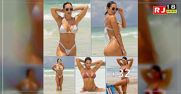 Hope Beel Looks Absolutely Incredible In White Bikini In Mexico-banner